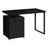 Monarch Specialties Computer Desk, Home Office, Laptop, Left, Right Set-up, Storage Drawers, 48"L, Work, Metal, Black I 7761